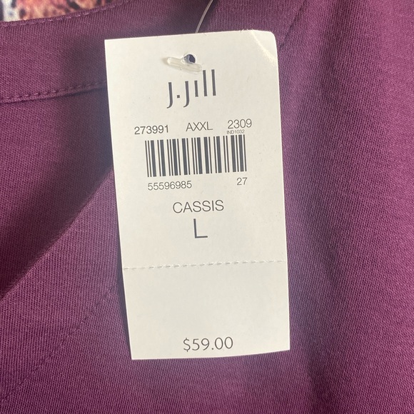 J. Jill Simply Supima Side-Slit Tunic - Picture 3 of 3